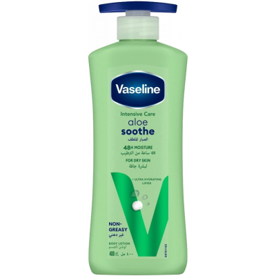 VASELINE INTENSIVE CARE ALOE SOOTHE FOR DRY SKIN BODY LOTION 400 ML VASELINE INTENSIVE CARE ALOE SOOTHE FOR DRY SKIN BODY LOTION 400 ML